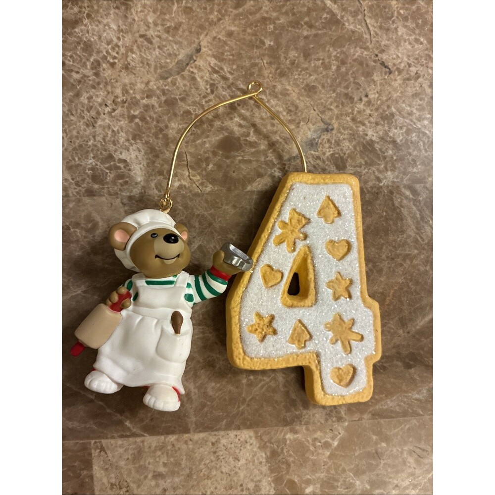 Hallmark Keepsake Ornament 2008 My Fourth Christmas Childs Age Collection & Box - Picture 1 of 10